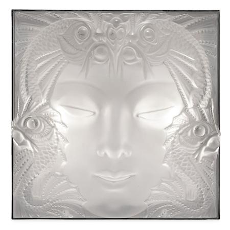 Appraisal: Lalique Molded Glass Illuminated Tete de Femme Plaque Estimate -