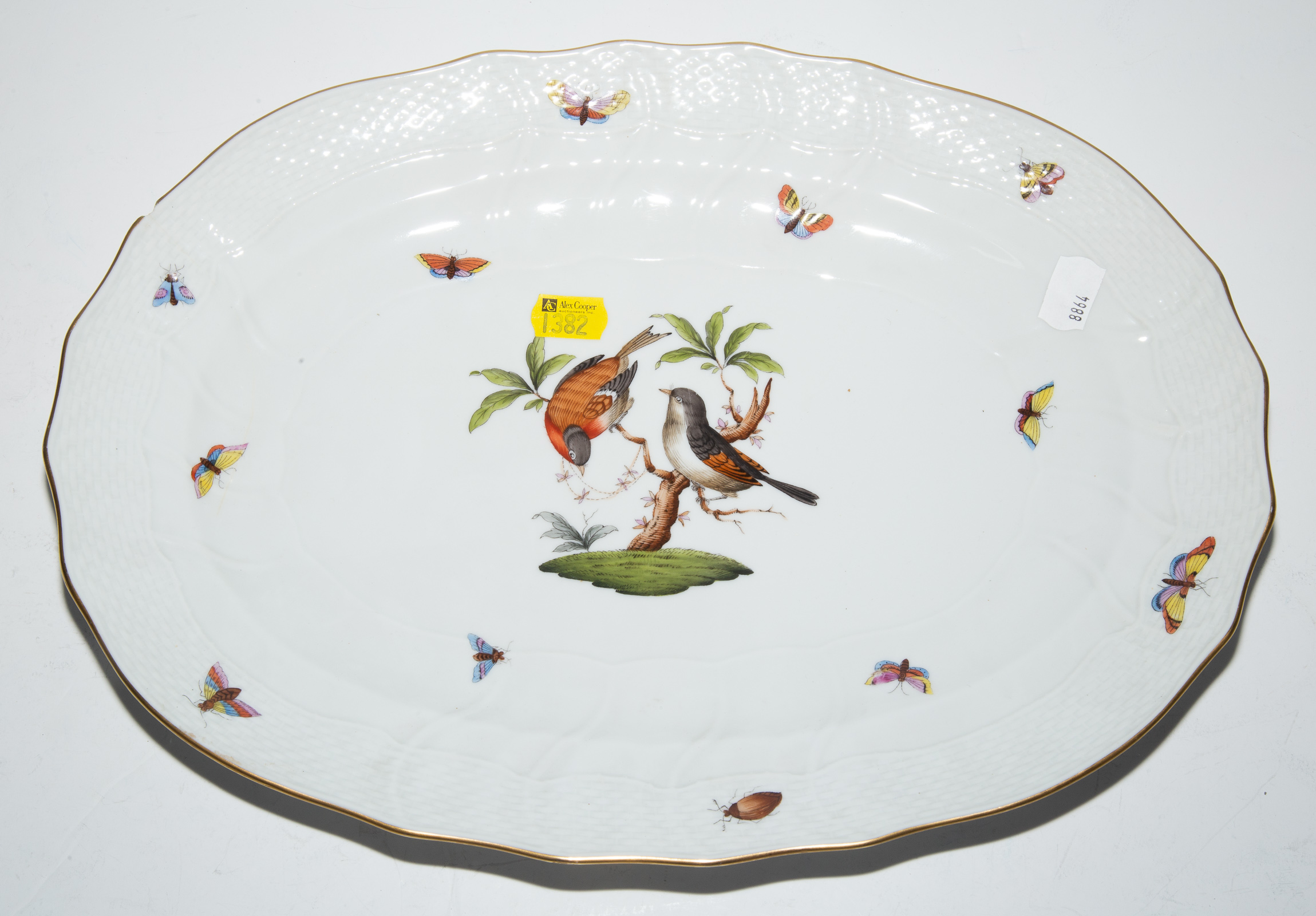 Appraisal: HEREND ROTHSCHILD BIRD PLATTER