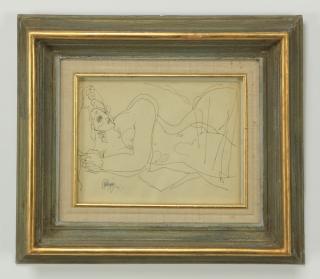 Appraisal: th c erotic ink on paper signed h th century