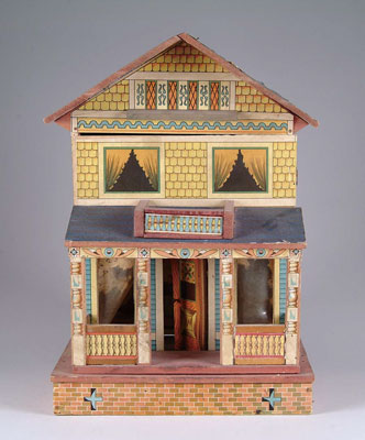 Appraisal: FINE BLISS DOLL HOUSE A charming -story Bliss doll house