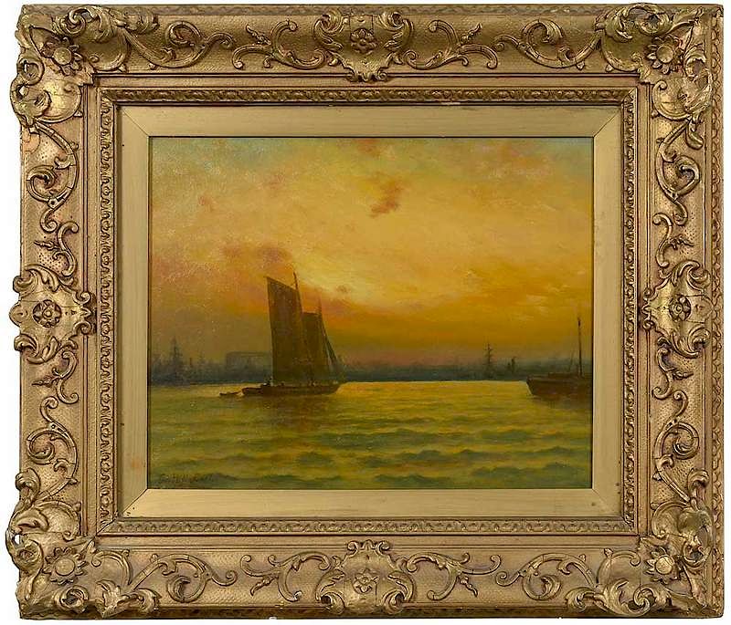 Appraisal: George Herbert McCord American - Ships in Harbor signed lower