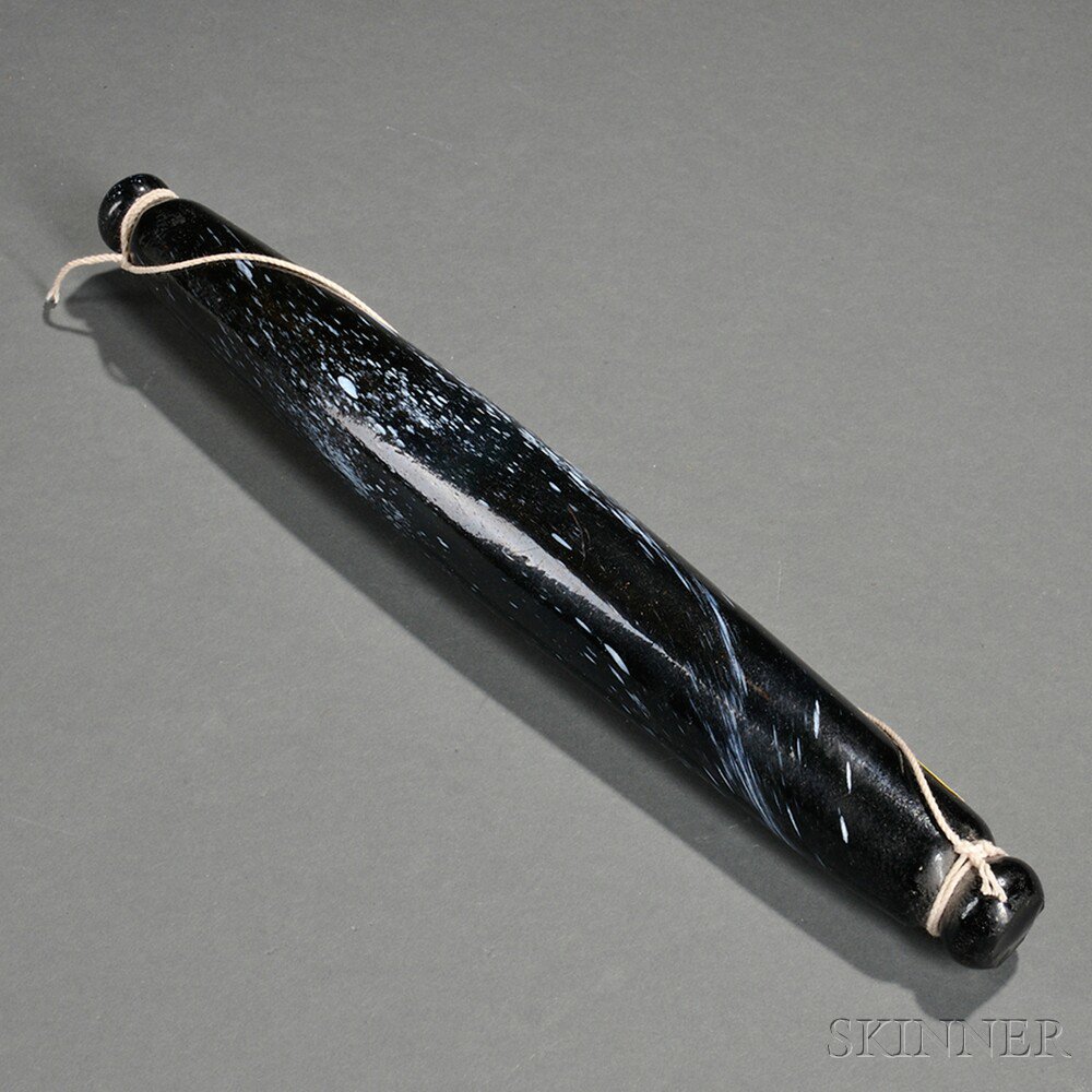 Appraisal: Blown Glass Rolling Pin England or America early th century