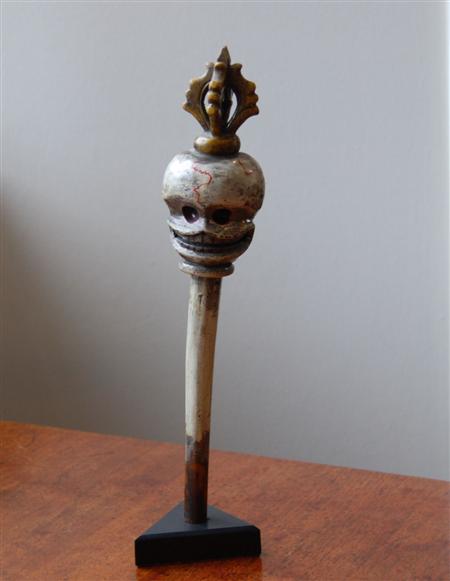 Appraisal: PURBA OR RITUAL STAKE OR DAGGER comprising of a wooden