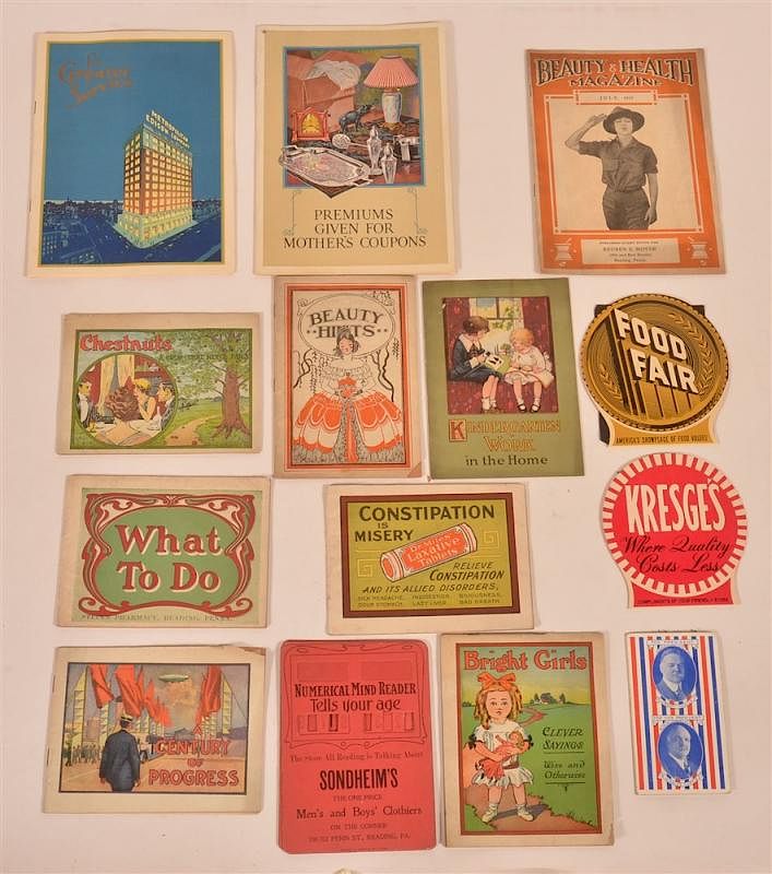 Appraisal: Lot of Vintage Advertising Pamphlets Lot of Vintage Advertising and