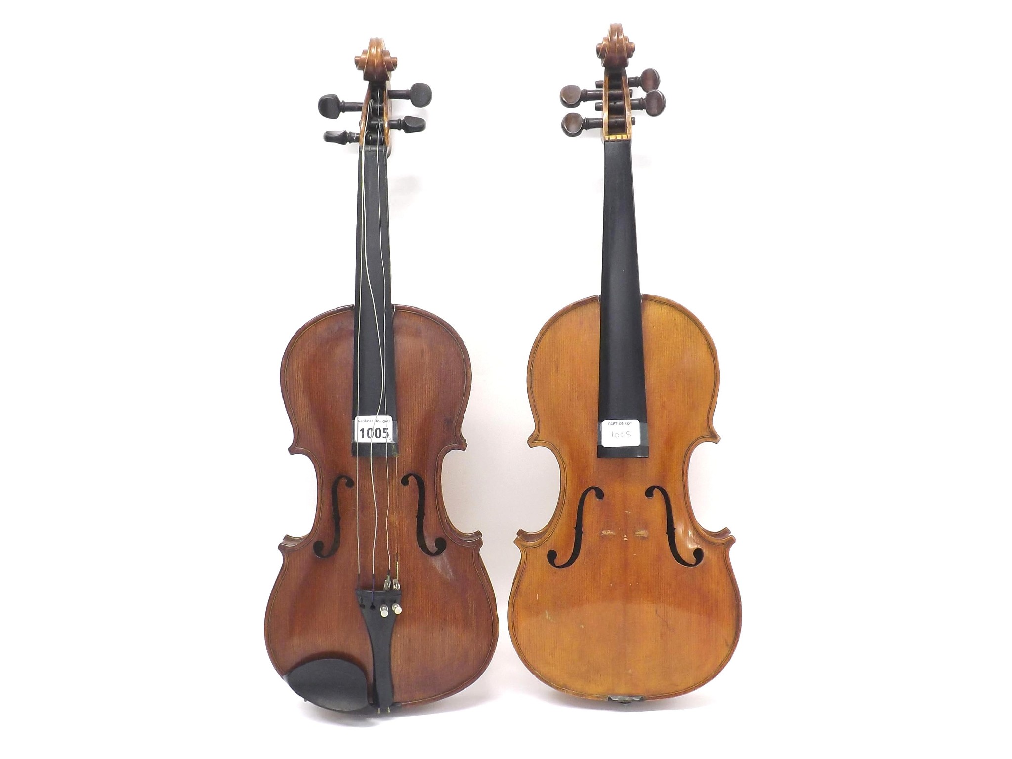 Appraisal: Eccentric English violin by and labelled Made by Edwin Pollard