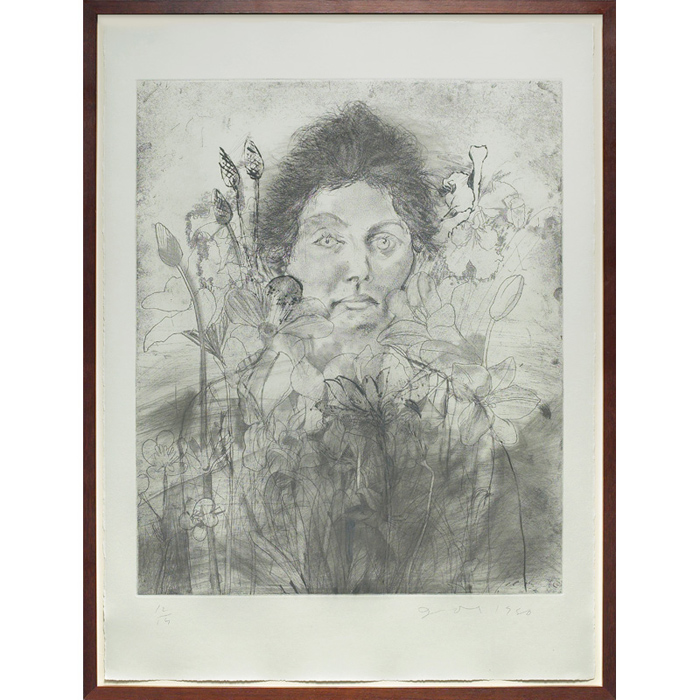 Appraisal: Jim Dine American b Nancy Outside in July VIII etching