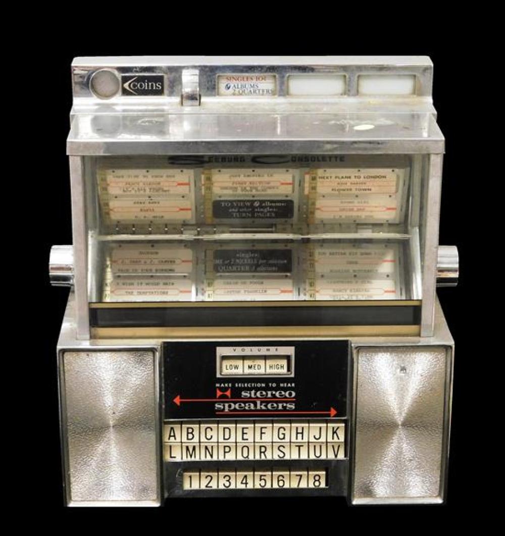 Appraisal: Diner tabletop jukebox Seeburg Corporation coin operated with songs by