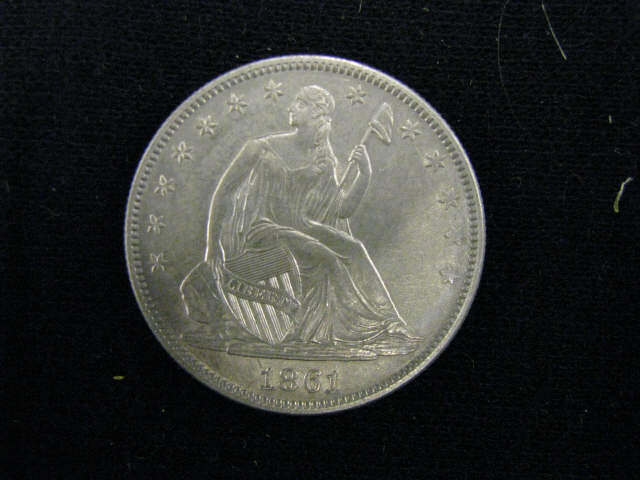 Appraisal: Seated Liberty Half Dollar A U nice high grade civil