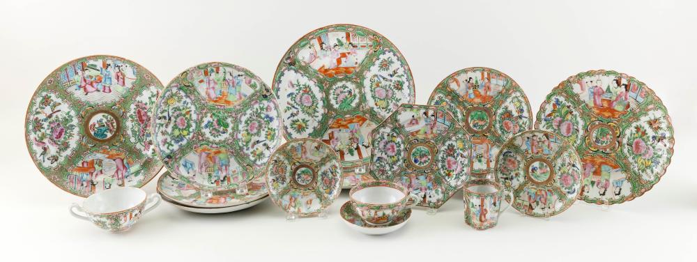 Appraisal: COLLECTION OF CHINESE EXPORT ROSE MEDALLION AND MANDARIN PORCELAIN TH