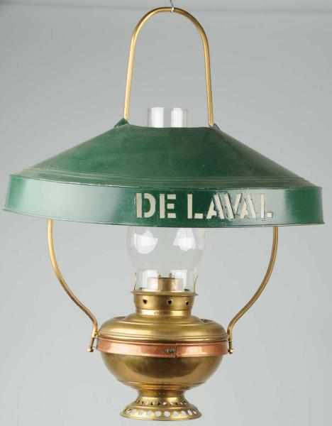 Appraisal: Early Hanging De LavalKerosene Lamp Description Tin brass and copper