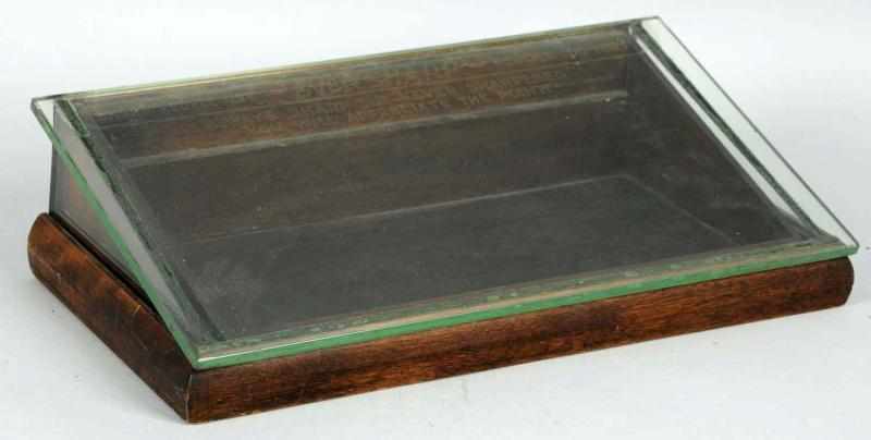 Appraisal: Wooden Glass Ever Sharp Pencil Display Case s to s