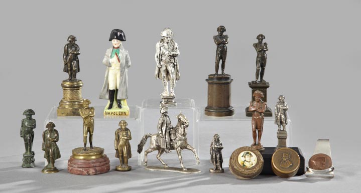 Appraisal: Diverse Seventeen-Piece Collection of Napoleonica comprised of a copper pillbox