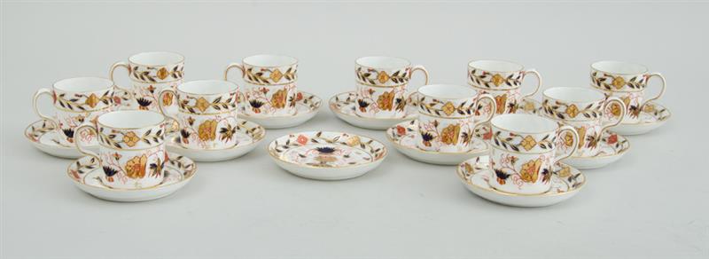 Appraisal: SET OF ELEVEN ROYAL CROWN DERBY PORCELAIN COFFEE CANS AND