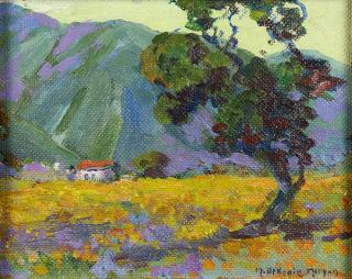 Appraisal: Painting Mary DeNeale Morgan Springtime Carmel Valley Mary DeNeale Morgan