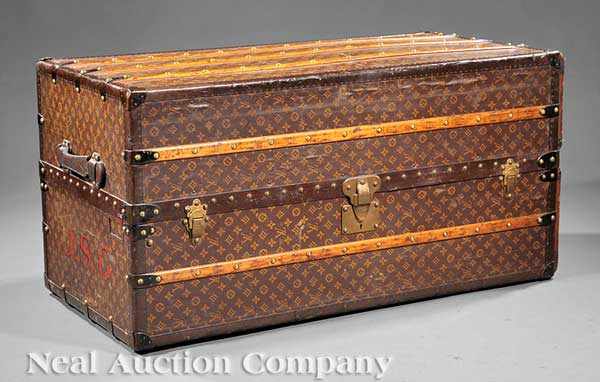 Appraisal: A Fine Louis Vuitton Steamer Trunk c s lockplate stamped