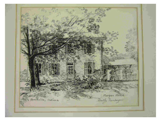 Appraisal: Dorothy Humbarger x pen and ink signed lower right Morgan