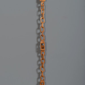 Appraisal: A Folk Art Carved Sailor's Whimsy Chain th Century Length