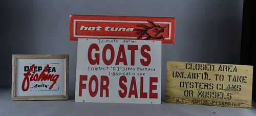 Appraisal: VINTAGE TRADE SIGSoriginal signage from the late th century Condition