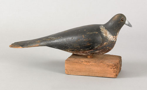 Appraisal: English pigeon decoy late th c l