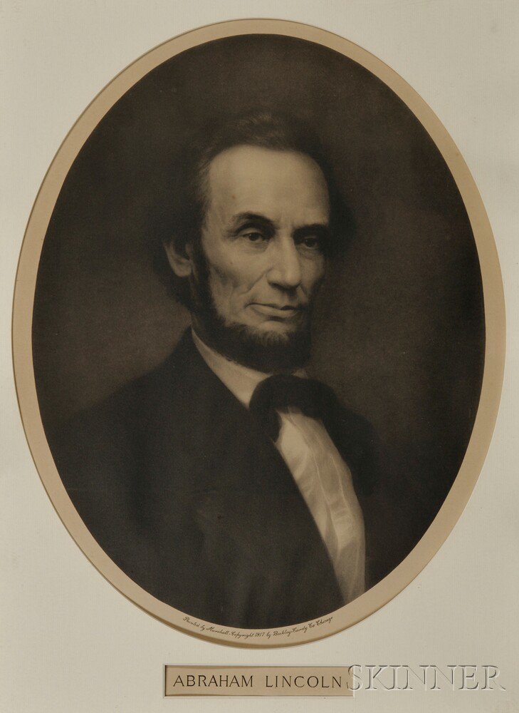 Appraisal: Lincoln Abraham - Lithographic Portrait After William Edgar Marshall -