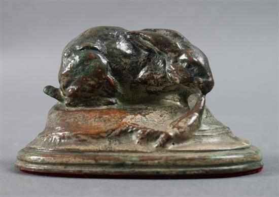 Appraisal: Auguste Nicolas Cain French - Lapin a la Carotte bronze