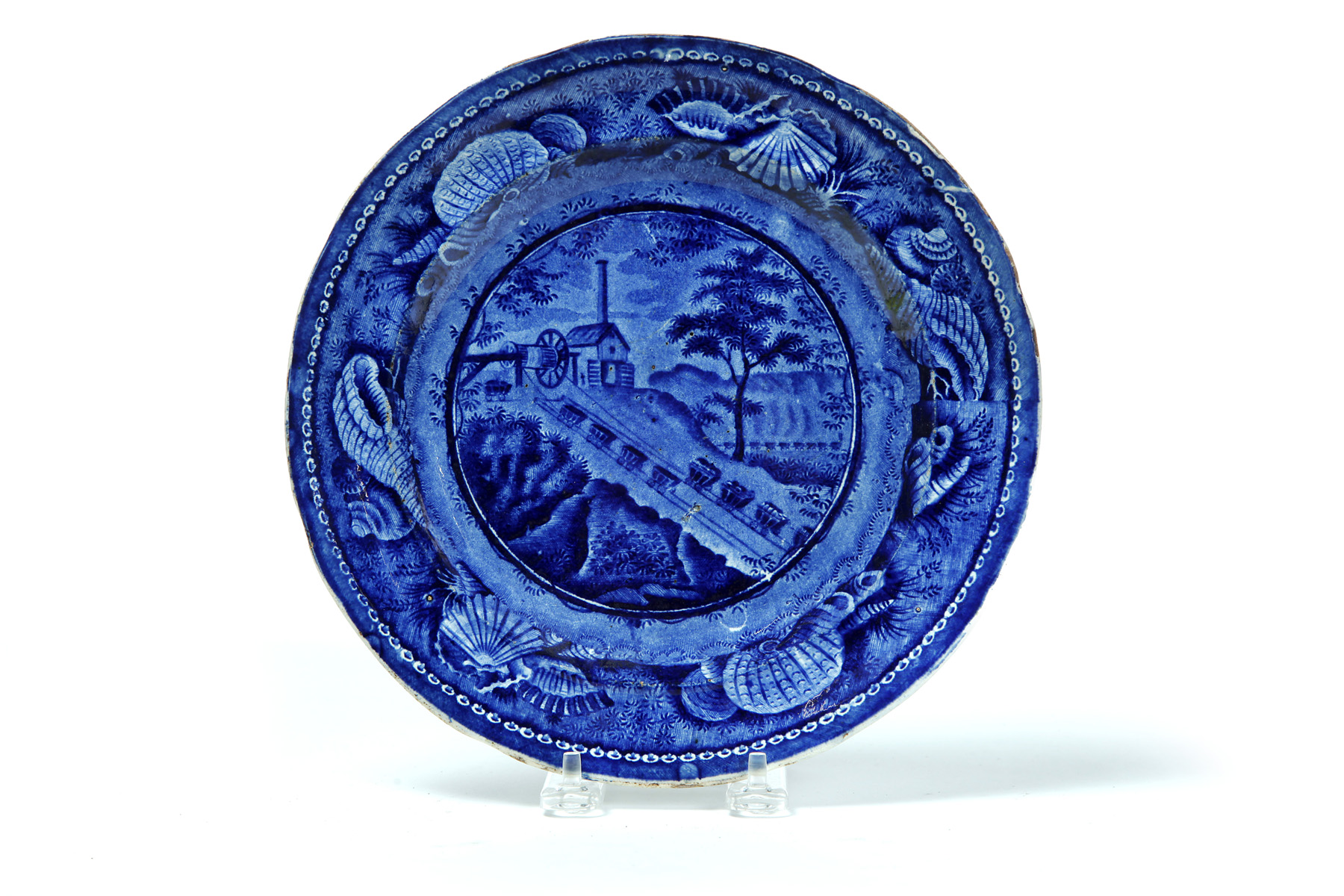 Appraisal: HISTORICAL BLUE STAFFORDSHIRE PLATE England nd quarter- th century The