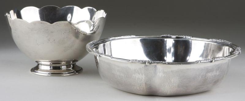 Appraisal: Two Mexican Sterling Silver Bowls the first a small bowl