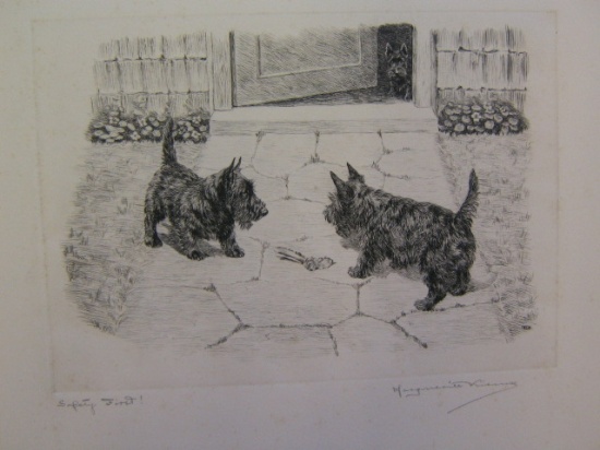 Appraisal: MARGUERITE KIRMSE Group of etchings with drypoint Chow Let's Go