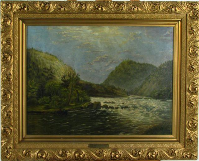 Appraisal: Attrib to Frances Frazee Hamilton x oil on board unsigned