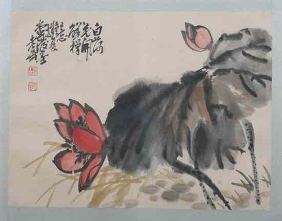 Appraisal: AFTER WU CHANG SHUO Chinese - FLOWERS ten ink and