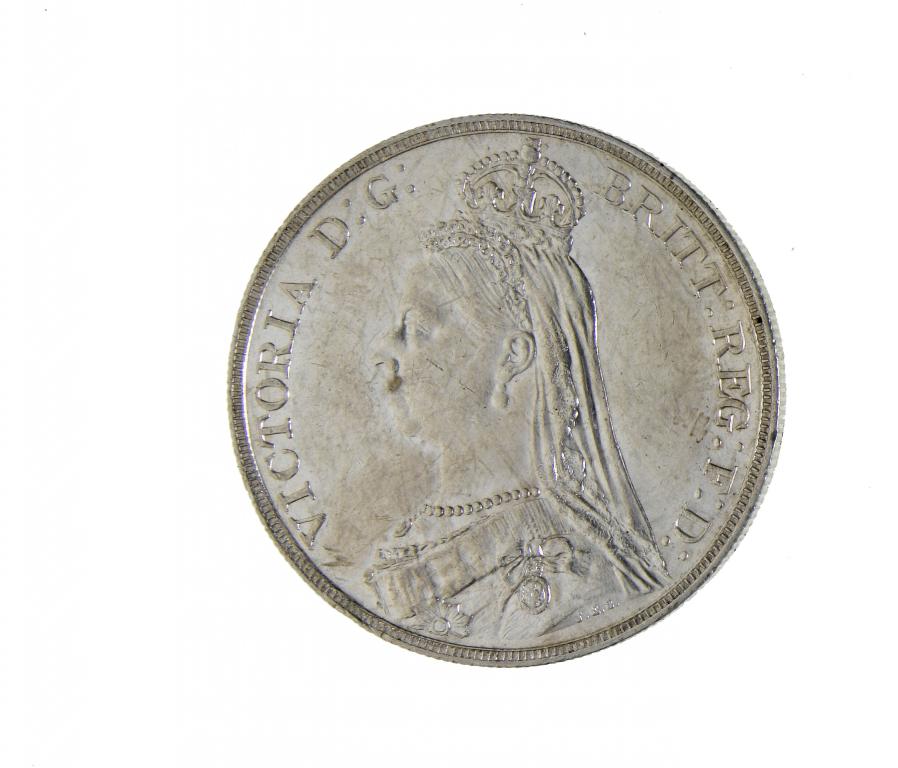 Appraisal: VICTORIA CROWN probably dipped but lustrous good EF and very