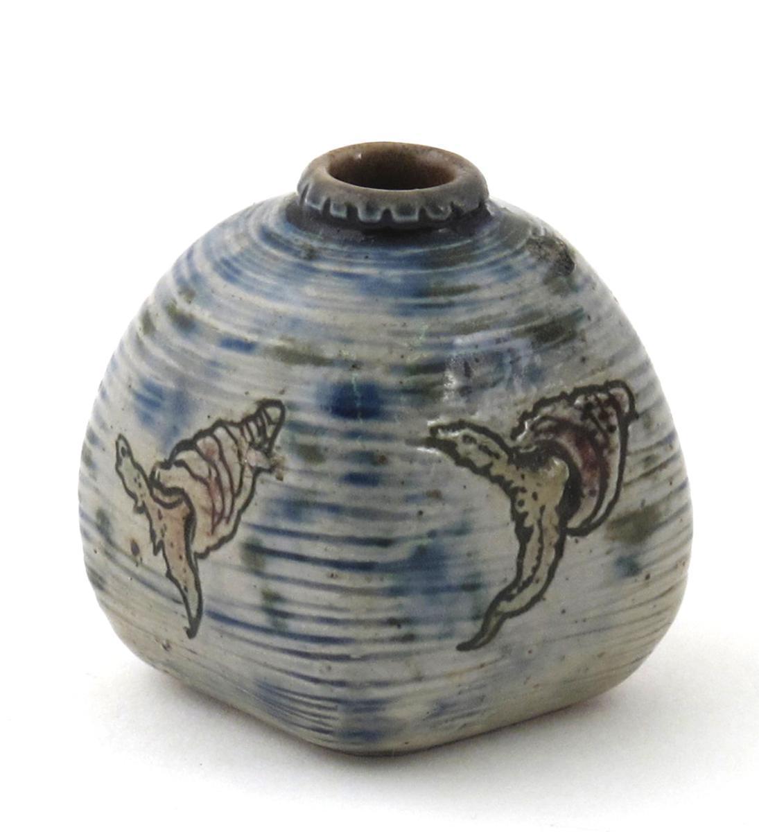 Appraisal: A Martin Brothers stoneware miniature Aquatic vase