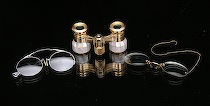 Appraisal: Lot of Vintage Glasses Opera Glasses Mother of pearl glasses