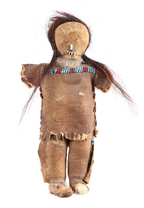 Appraisal: Sioux Beaded Doll th C from Historic Estate This is