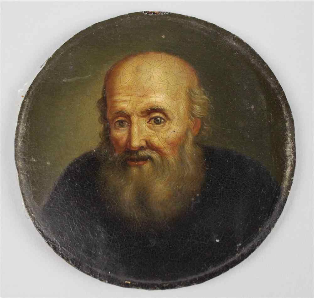 Appraisal: EUROPEAN SCHOOL TH TH CENTURY PORTRAIT OF AN OLD GENTLEMAN