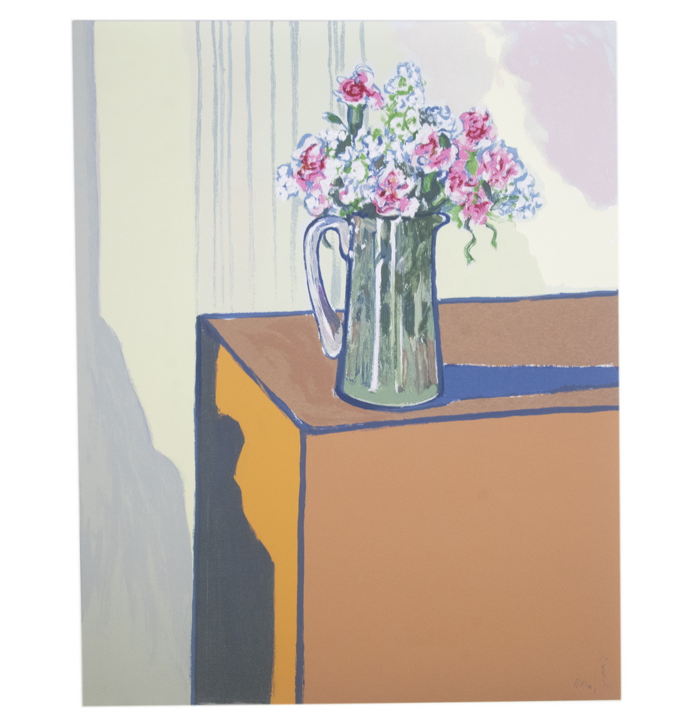 Appraisal: ALICE NEEL NY - Still Life of Vase with Flowers