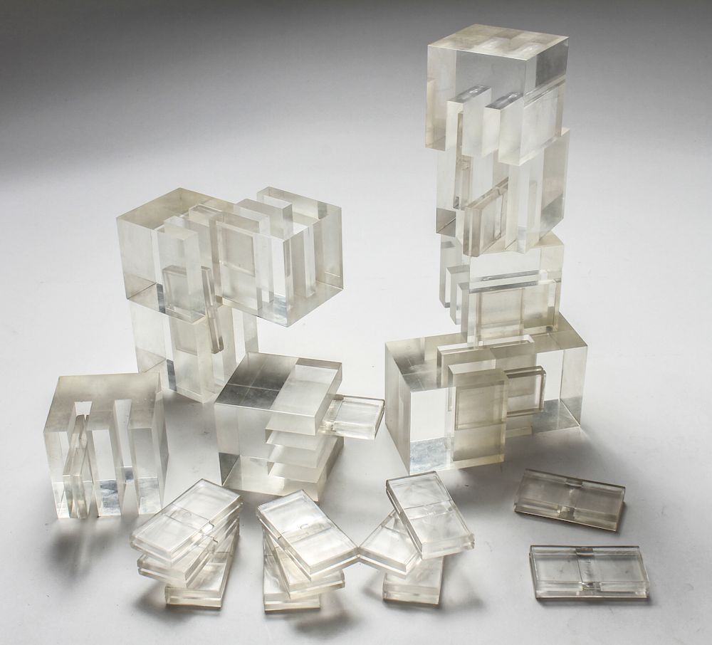 Appraisal: Bennett Cerf Brentano's Acrylic Puzzle Sculpture Bennett Cerf for Brentano's