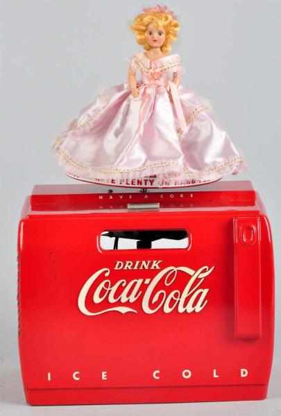 Appraisal: Coca-Cola Cooler Music Box s Displays very well and operates