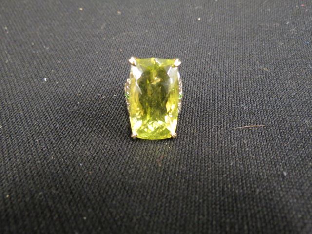 Appraisal: Lemon Quartz Ring fancy cut large gemin fine gold and