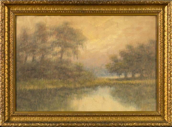 Appraisal: Alexander John Drysdale American New Orleans - Autumn Bayou Landscape