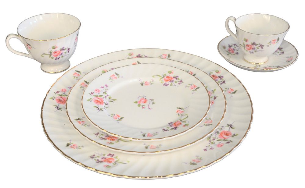 Appraisal: Royal Adderley piece Fragrance Dinner Set complete setting for Provenance