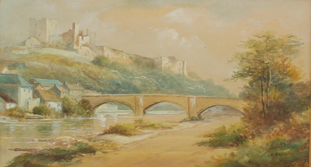 Appraisal: C BROWN LATE th EARLY th CENTURY RICHMOND CASTLE signed