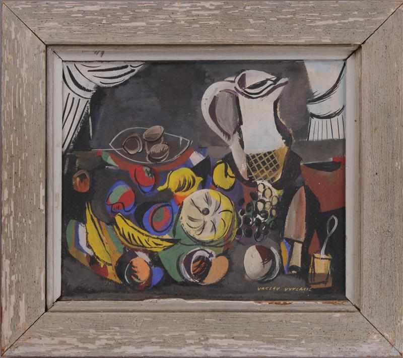 Appraisal: VACLAV VYTLACIL AMERICAN - ''STILL LIFE WITH BLUE'' Oil on