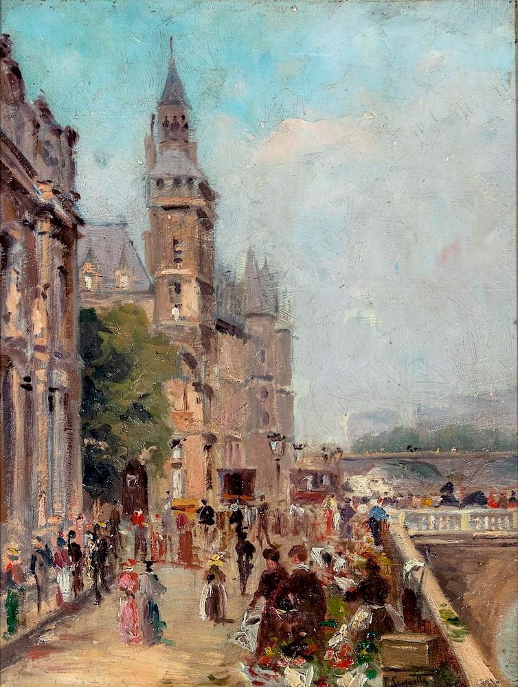 Appraisal: Pietro Scopetta Italian - Paris Scene Pietro Scopetta Italian -