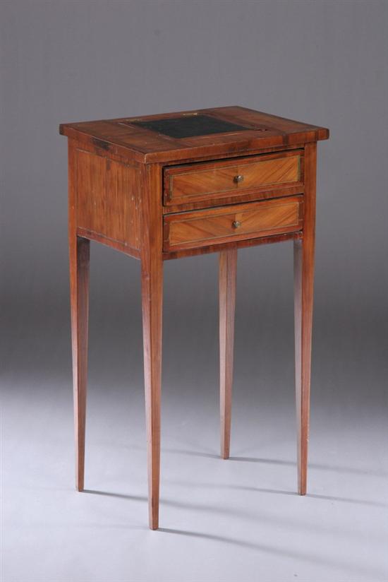 Appraisal: CONTINENTAL NEOCLASSICAL-STYLE INLAID WORK TABLE Late th century probably Italian