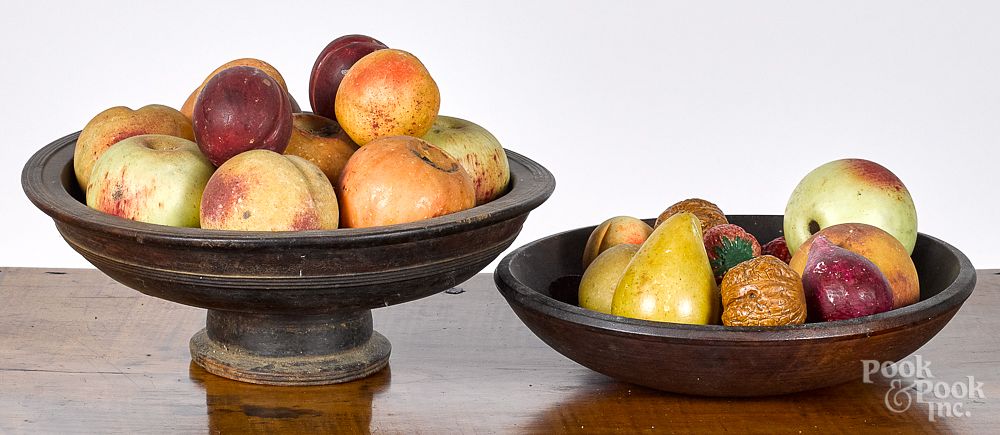 Appraisal: Collection of stone fruit Collection of stone fruit together with