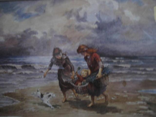 Appraisal: JOHN CECIL LUND - A Basket Ride on the Beach