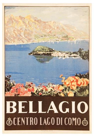 Appraisal: ANONYMOUSBELLAGIO lithograph in colors c condition B printed by Novissima