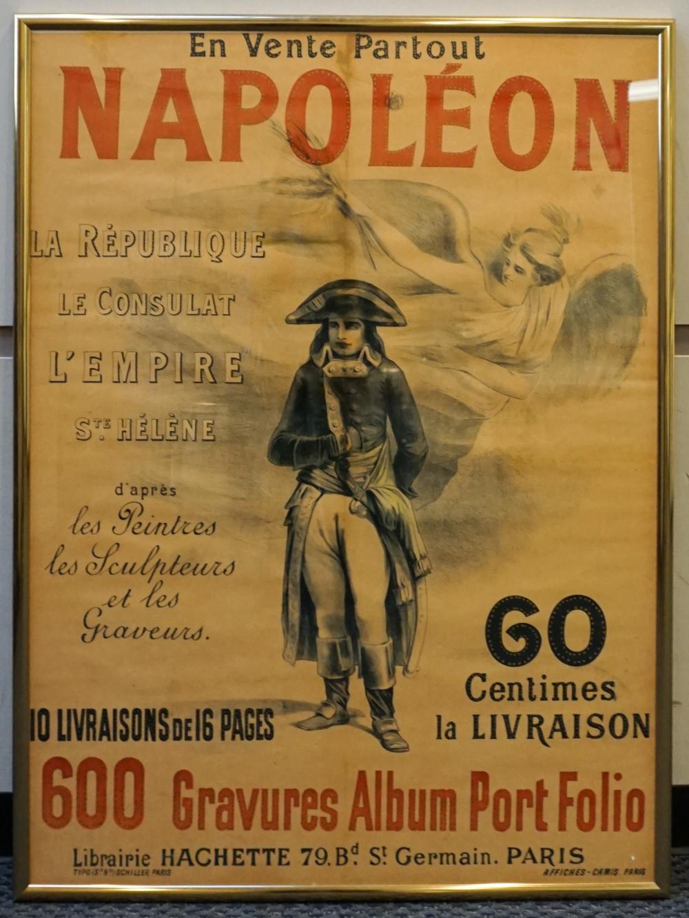 Appraisal: FRENCH SCHOOL LATE TH CENTURY NAPOLEON EXHIBITION POSTER LITHOGRAPH PUBLISHED