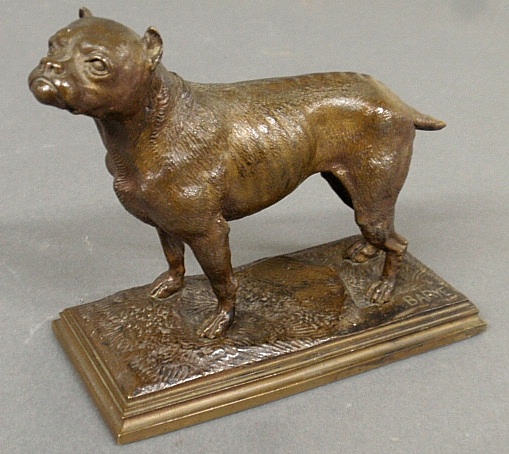 Appraisal: - Barye Antoine-Louise French - bronze of a standing bull